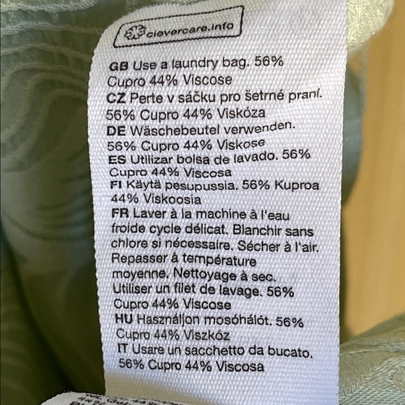 & Other Stories Elegant Sage Green Puff Sleeve mini Dress Size 4 - Picture 10 of 12